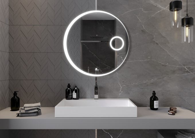 LED fűtött fürdőszobai tükrök