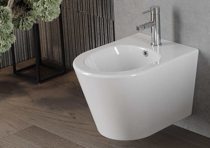 bidet a fürdőszobában