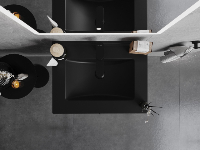 Fali szekrény mosdóval Mexen