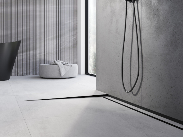 Betont utánzó lapok fürdőszobában
