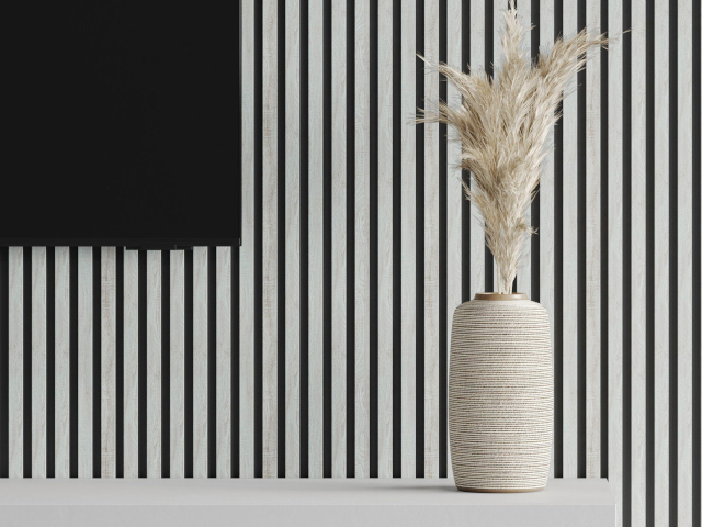 szürke lamelek a szobában