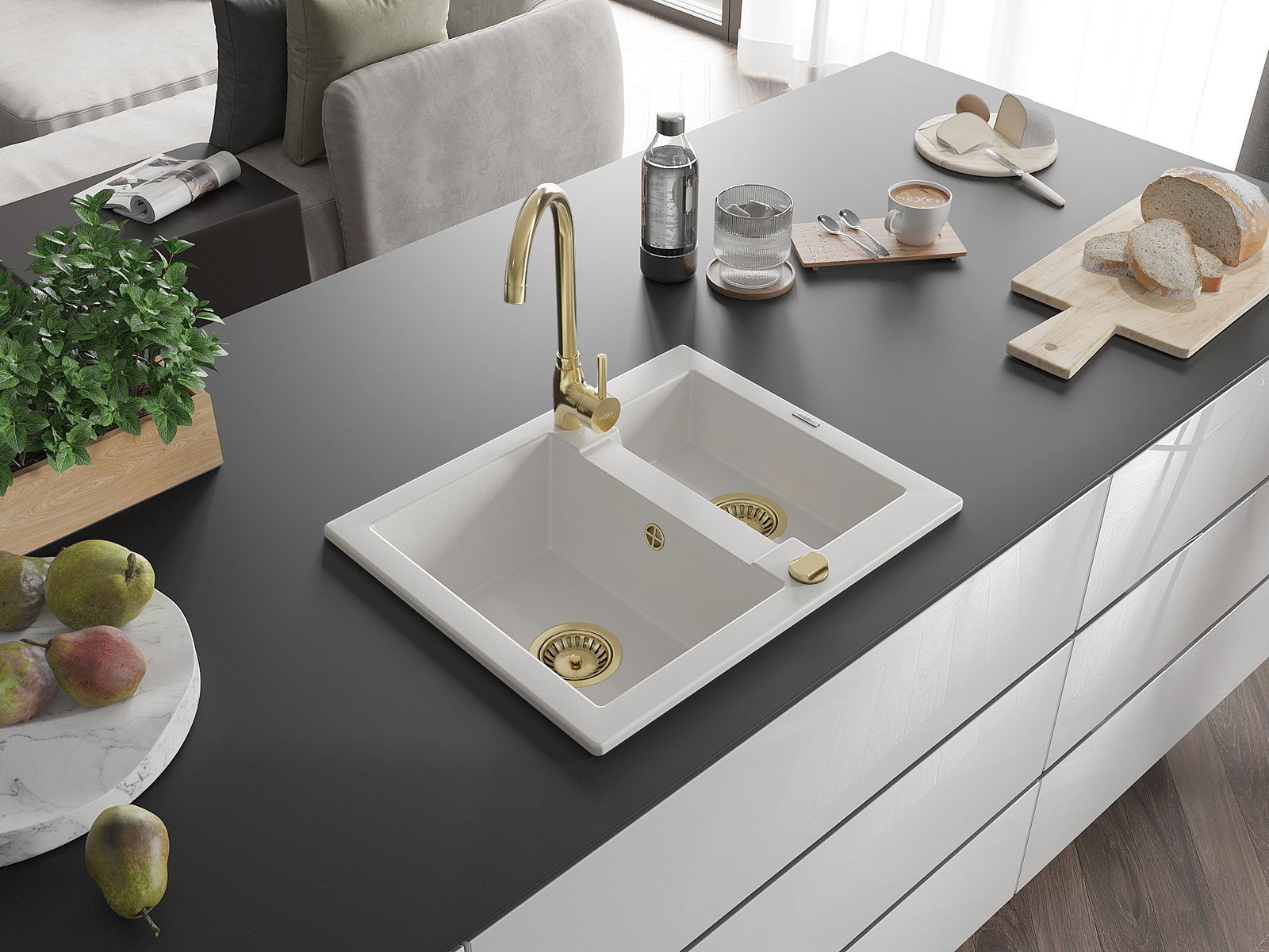 Félkamrás mosogató Mexen