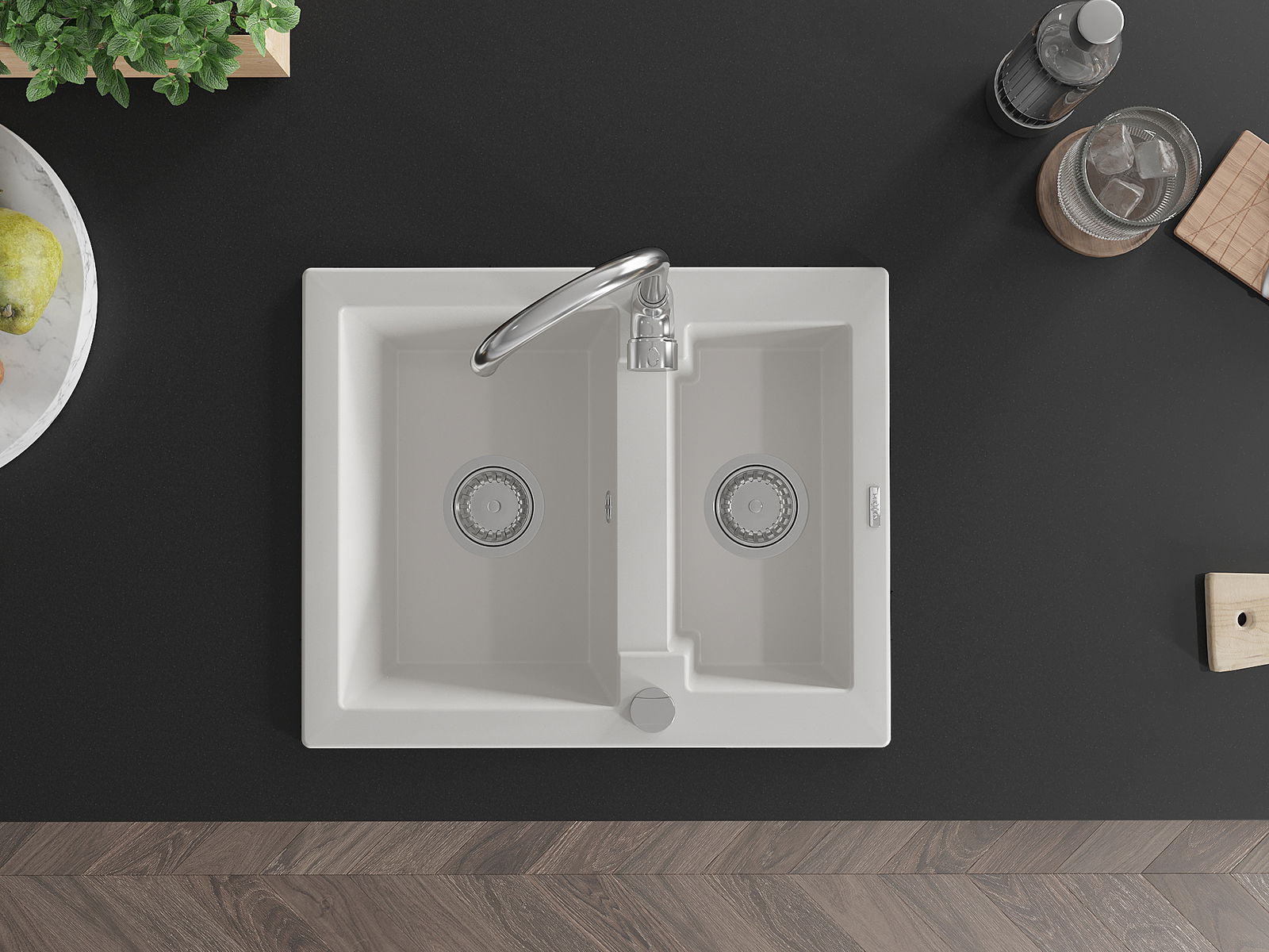 1,5 kamrás mosogató Mexen