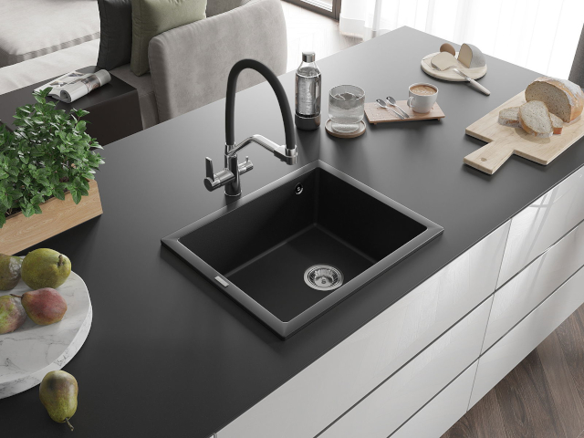 Egykamrás acél mosogató Mexen