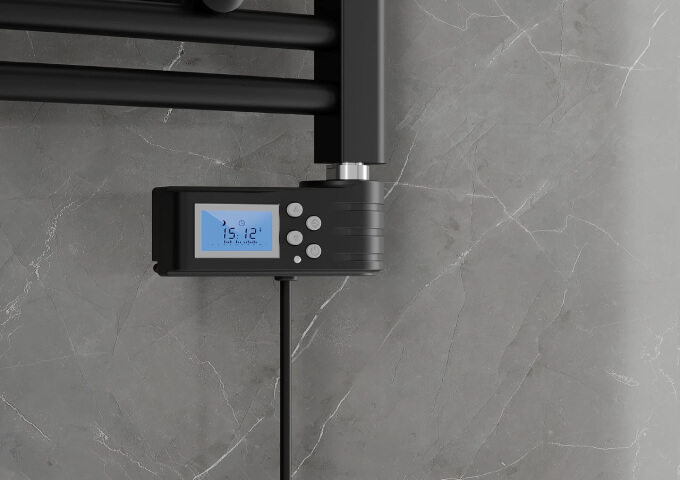 450W-os fekete elektromos fűtőtest