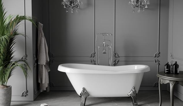 Fürdőszoba retro stílusban