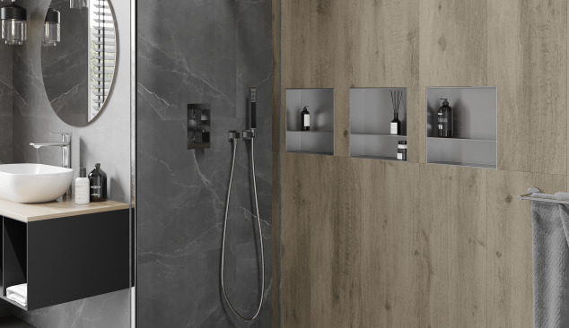 Fali polcok - tökéletes kiegészítő a modern fürdőszobai berendezéshez