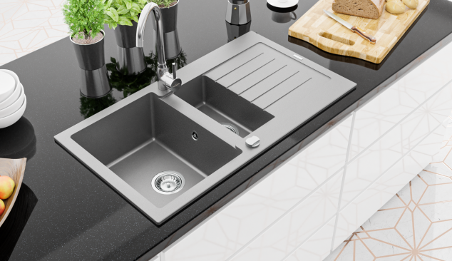 Fehér, fekete, szürke a modern konyhában