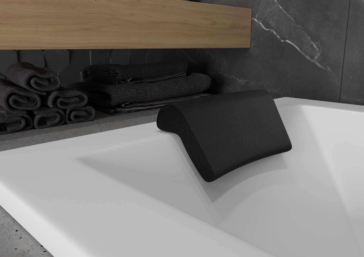 Fürdőkád fejtámla - otthoni spa