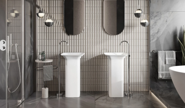 Glamour stílusú fürdőszoba